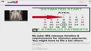 IRS releases timeline & requirements for stimulus payments. You might have to file a tax return