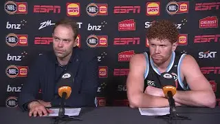 Petteri Koponen and Jack Andrew press conference vs Illawarra Hawks - Round 20, NBL26