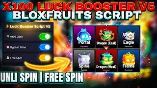 [UPDATE] X100 Luck Booster Script V5 Blox Fruits | SAFE • UNLI SPIN • FREE SPIN