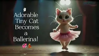 Adorable Tiny Cat Becomes a Ballerina | Graceful Moves You Can't Miss | Kitten Lovers