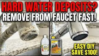 Remove Hard Water Deposits From Faucet Head Fast Easy DIY!