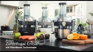 Der neue Philips Entsafter mit FiberBoost Technologie