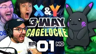 WORST RANDOMIZER LUCK! | Pokemon X&Y 3 Way Randomized Cagelocke &bull; 01