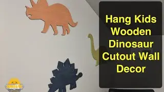 Hang Kids Wooden Dinosaur Cutout Wall Decor