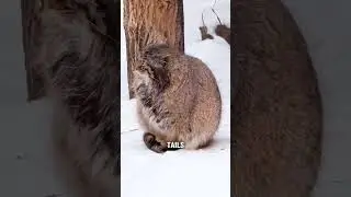 Meet the grumpiest fluff in the wild &mdash; the Pallas&rsquo;s cat! #animals #cat #shorts
