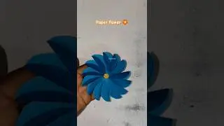 Easy Paper Flower Craft #paperflower #easycraft #shortvideo #papercraft