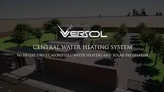 Centralised Hot Water System with Gas Fired Calorifiers and Solar Pre Heating