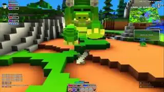 CubeWorld - Saurian vs Beserker Warrior