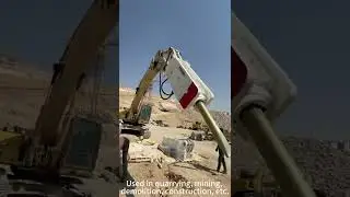 Hydraulic hammer HB30G rock breaker for 28-35 ton heavy excavators is very  powerful and efficient