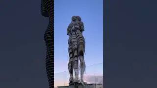 The Ali and Nino steel dynamic sculpture in Georgia ✨