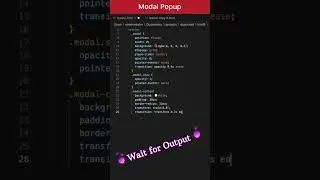 Modal Popup with Scale and Fade | HTML CSS