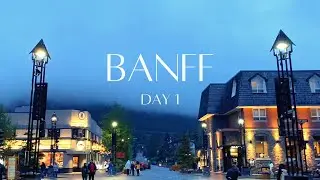 Banff day 1 | Banff upper hot springs ♨️ &bull; food adventures &bull; travel day ✈️