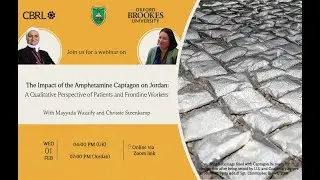 The Impact of the Amphetamine Captagon on Jordan: A Perspective of Patients and Frontline Workers