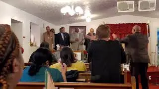 Mr. Deotis Brown & MLK Jr.Male Chorus Singing I'm Pressing On