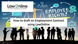 How to draft an employment agreement using LawOnline