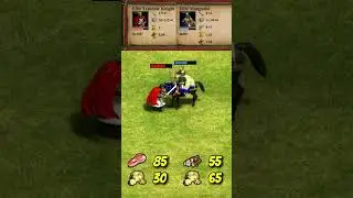 Elite Teutonic Knight vs Elite Mangudai (AoE2) #Shorts
