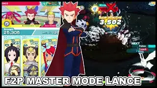 F2P Master Mode Guide Part 5! VS. Lance! Week 2 Johto Champion Stadium! | Pokemon Masters EX