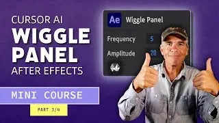 Part 3: Add Wiggle Expression To After Effects Panel  with Cursor AI