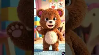 Dancing Cute Teddy Bear 🐻 | Fun Kids Song & Dance | Toddler Learning Short