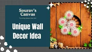 Unique Wall Decor Idea 🌟 Best Out Of Waste Craft ✨ Budget Friendly Craft ✨