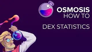 Osmosis DEX - How to access the DEX Statistics