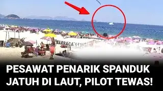 Pesawat Penarik Spanduk Iklan Jatuh di Pantai Copacabana, Brasil, Pilot Tewas | Liputan 6