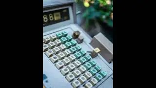 Old cash registers from the 1970s