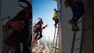 Jesus Saves Falling Worker in Mid-Air | Divine Intervention Caught on Camera #angel #jesus #miracle