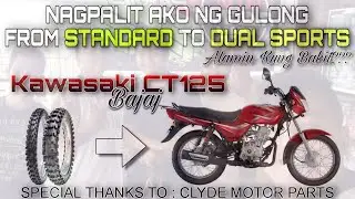 KAWASAKI BAJAJ CT125 TRANSFORM TO DUAL SPORT MOTORCYCLE TIRES | I'LL TELL U WHY? | CLYDE MOTOR PARTS