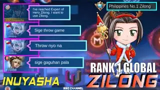 PRANK!! #4, Show Ko Expert winrate Zilong | Nag Cancer Kasama KO!! | Top 1 Global Zilong. MLBB