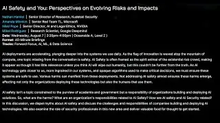 AI Safety and You: Perspectives on Evolving Risks and Impacts