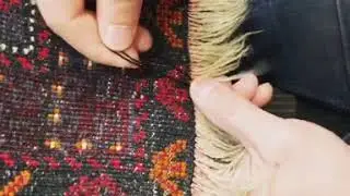 Fringe Repair & Double Knot at SoCal Rug Masters