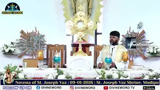 Novena of St. Joseph Vaz | 09-01-2026 | Fr. Roshan Monteiro OCD | St. Joseph Vaz Shrine, Mudipu