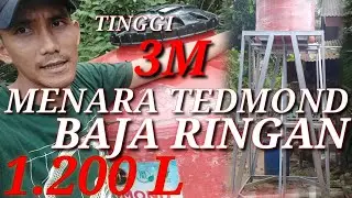 Menara Dari Baja Ringan untuk Tedmond ukuran 1.200L dijamin kokoh & kuat #MenaraTendon#MenaraTedmond
