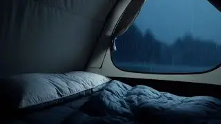 Rain on Tent at Night | Calm Camping Sleep Sounds (8 Hours)