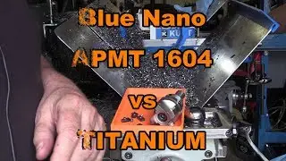 Blue Nano APMT1604 on a facemill in Titanium, get the limit...!!!
