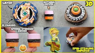 🤩 Making Mirage Fafnir with cardboard with working Nothing driver! | Cardboard Beyblade Pro Series 🔥