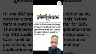 482 Refused Without Sponsorship | SuccessVisa