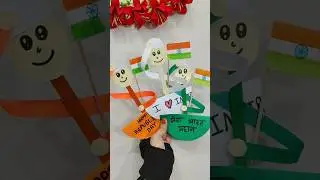 Paper craft II Republic day easy craft ideas for kids #shortsfeed #short #kids #youtubeshorts #diy