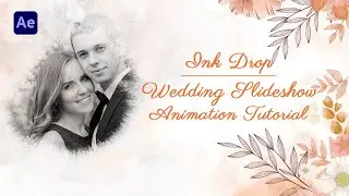 Ink Drop Wedding Slideshow Animation - After Effects Tutorial - Urdu / Hindi