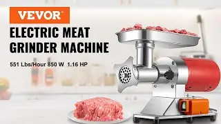 VEVOR Electric Meat Grinder, For Heavy Duty Home Kitchen & Commercial Use Red