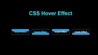 Button Hover Effects || HTML && CSS Tutorial