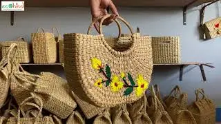 Embroidered U Bag | Kauna Grass Bag