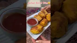 Instant Bread Bites Recipe 😍 | 5 Min Quick Snack | Crispy Bread Snacks | Easy Evening Snack