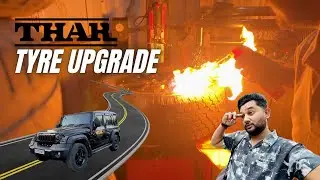 Thar Roxx Tyre Upgrade 🛞 | From Stock to Stunning ✨ #thar #tharlover #surat #tharroxx2025 #modified