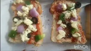 #Bread pizza #tasty #kids favourite food # home made 