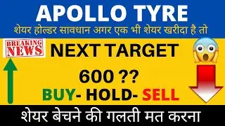 APOLLO TYRE SHARE LATEST NEWS TODAY | APOLLO TYRE SHARE TARGET TOMORROW | APOLLO TYRE SHARE NEWS |
