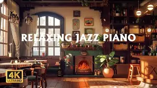 Cozy Indoor Coffee Shop ☕ Relaxing Jazz Piano for Work, Study & Calm