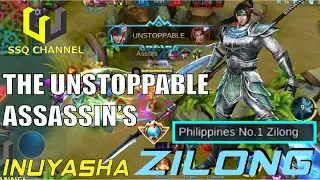 Zilong The Unstoppable Assassin's !! | Top 1 Philippines Zilong by SSQ Inuyasha ~ Mobile Legends