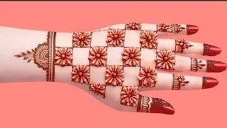 Flower mehndi design 2025 l unique trending mehndi design l back hand mehndi design l 